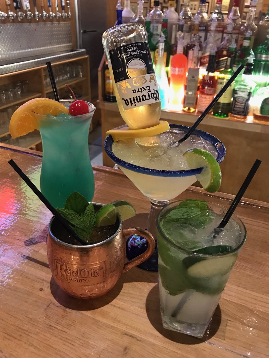 thirstysbrewpub's tweet photo. Come check out our NEW drink menu! We highly recommend our refreshing Cucumber Cooler or Moscow Mule with our signature spicy ginger beer! https://t.co/TVO72bN717
