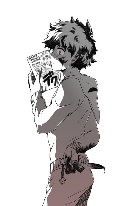 お題箱から「闇堕ちデク君」です!
こないだもお題で描いたんですけどおかわり来てたので来るたびに設定をひとつ明かしていく感じで…今回は対かっちゃんの敵デクくん

美味しく育って僕を止めてね、かっちゃん
僕が勝ったらヒーローも敵もみんな倒して僕がNO1ヒーローになるから安心してね。 