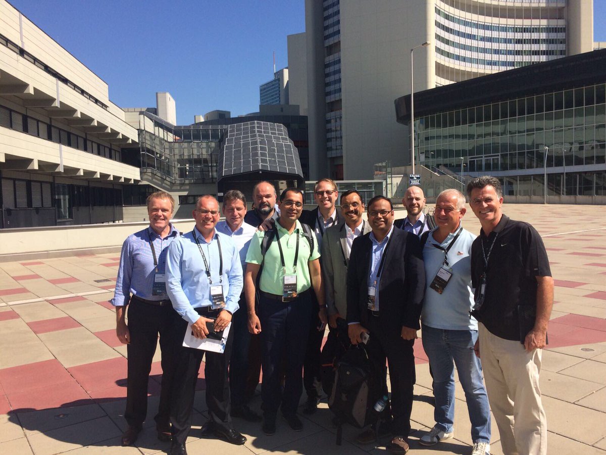 mishrasourabh01's tweet photo. GA SI/SO team at Vienna - all smiles 😊#TS2017 #EMEATechSummit @danielferru @mikekiersey @BholaVivek @WernerSteinbeck @MeAshwAni @Gordo_164 https://t.co/jl27yILt98