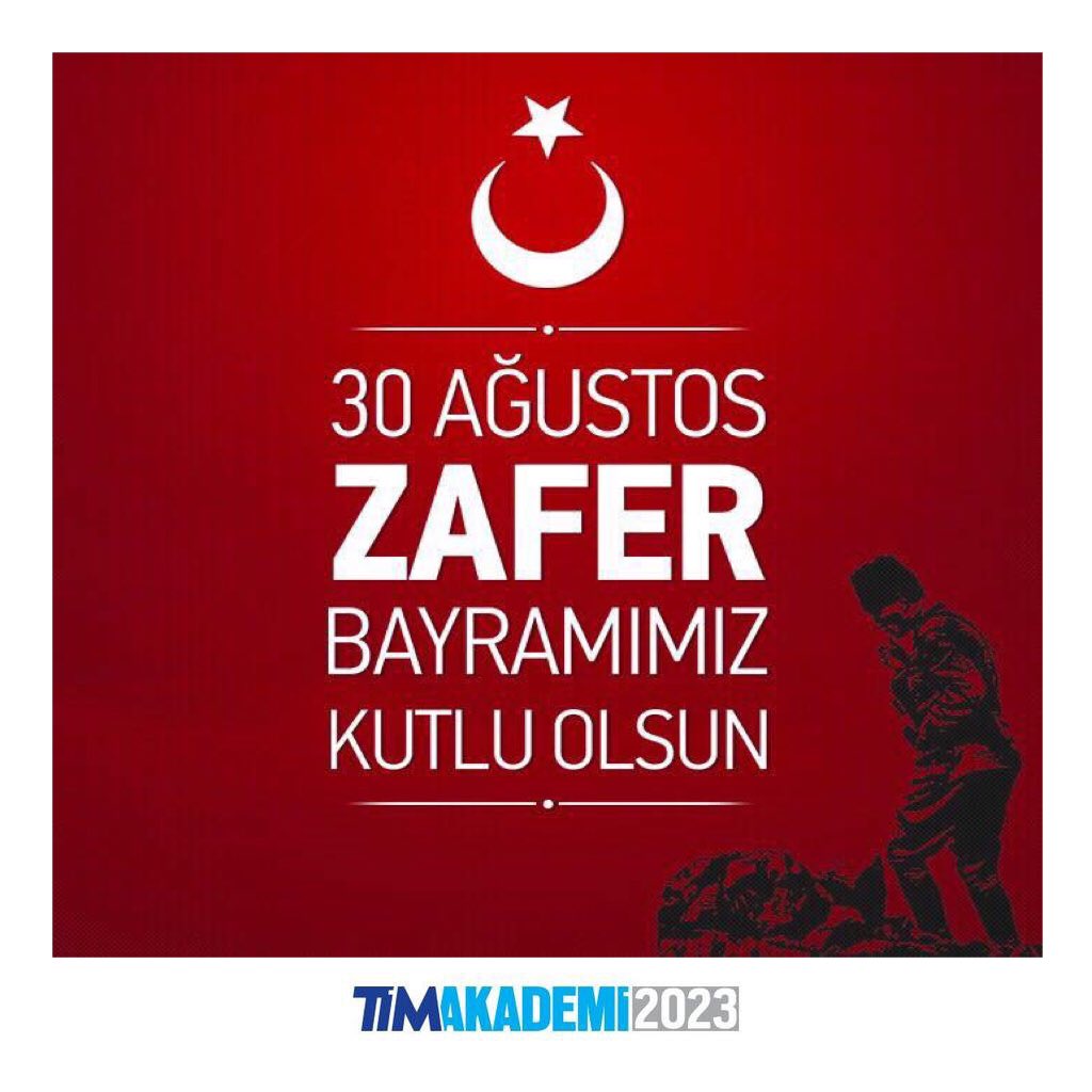 #30Ağustos Zafer Bayramı Kutlu Olsun!