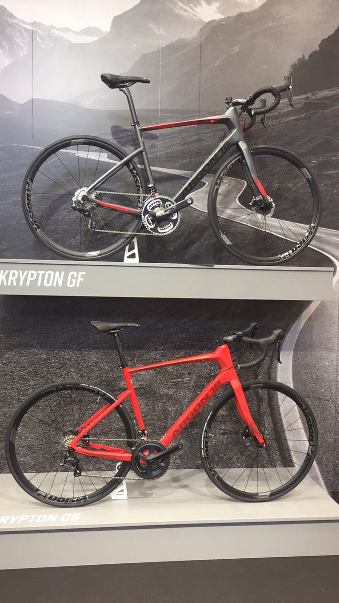 kellyreed_pr's tweet photo. Live at @EUROBIKE_SHOW ... these two beauties are launched! #kryptonGF #kryptonCS #bikes https://t.co/zCuCiUPbrT