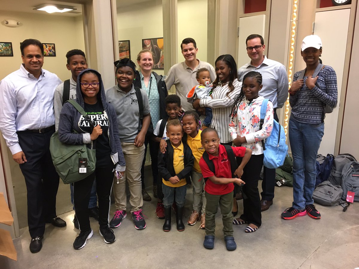 SanjaySubraman's tweet photo. So happy to see the smiles on these children's faces as @pwc hands out school supplies with @SOME_DC in Wash DC https://t.co/8i6eNsvBQb