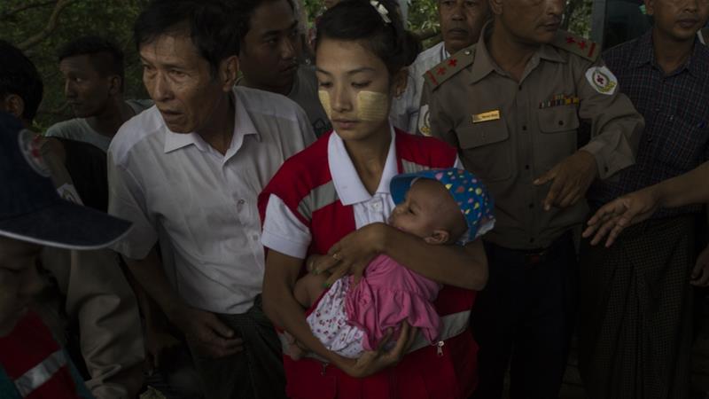 AJENews's tweet photo. Nearly 20,000  Rohingya Muslims fled to Bangladesh over the past six days amid renewed fighting in western Myanmar https://t.co/CShWe7nXSE https://t.co/LI1pnvIxrv