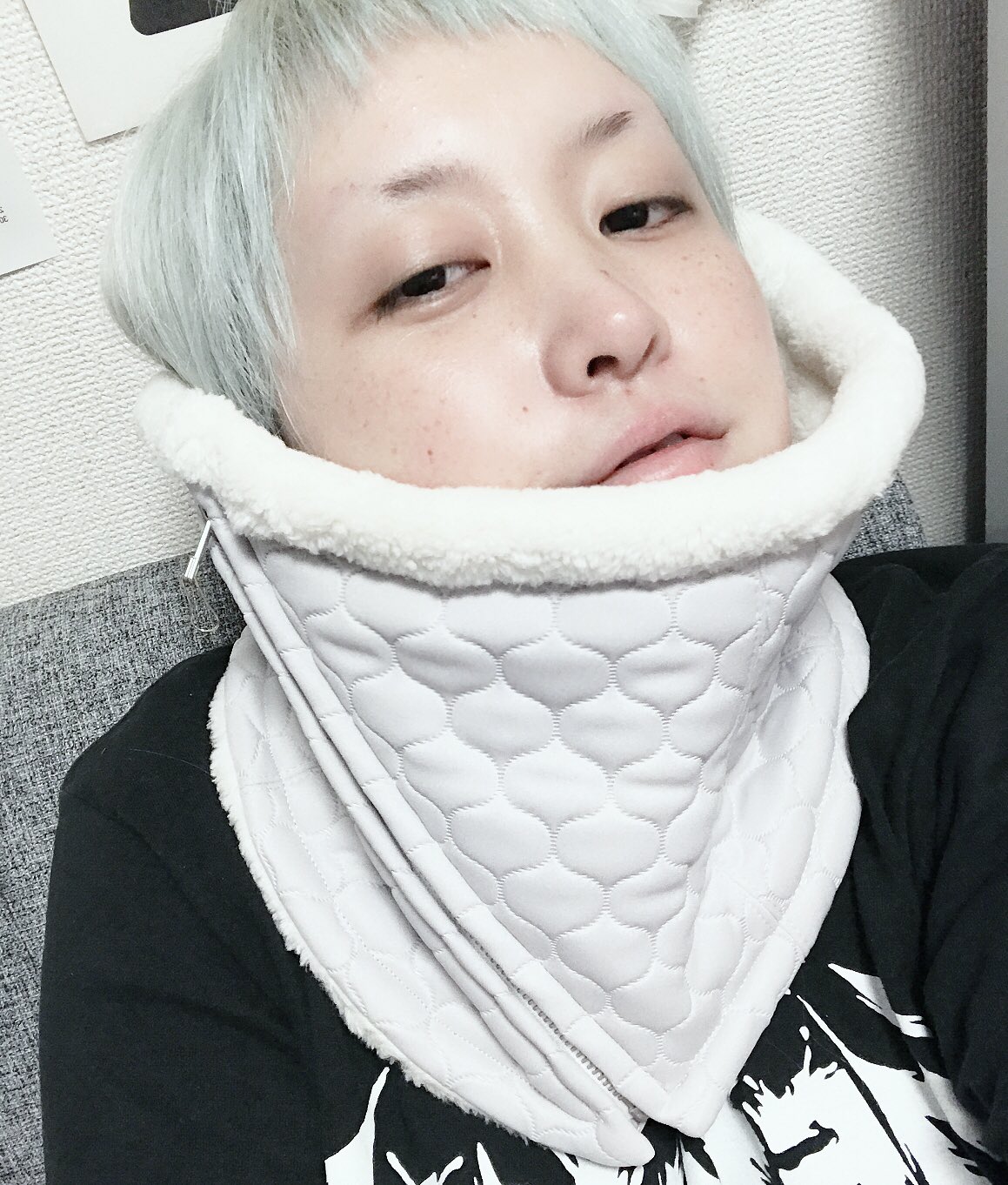 ハトラ hatra ネックウォーマー hatra ハトラ HOODY[GREY]_