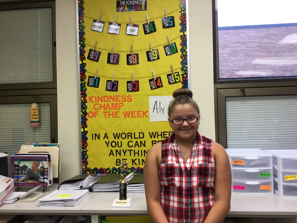 Our Kindness Challenge Champ this week Is Aly A.