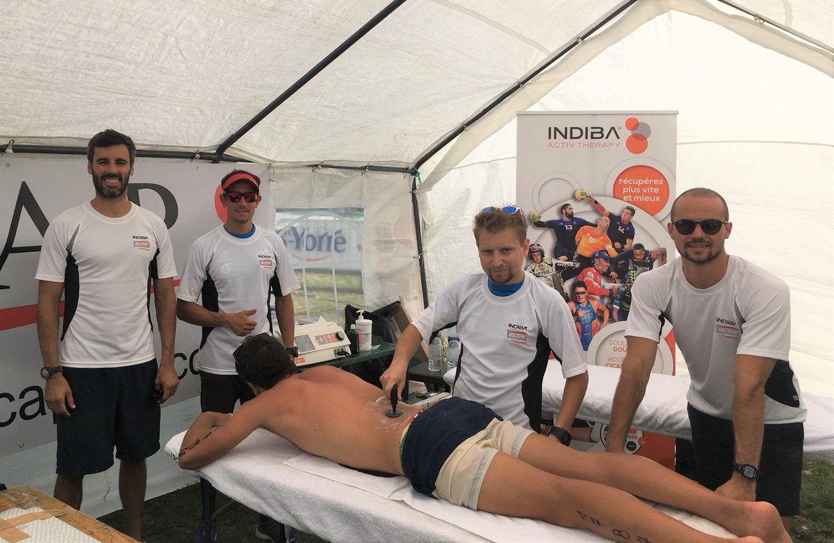 indibafrance's tweet photo. Soins de haut niveau au Triathlon du Mont-Blanc @Chamonix_France avec @INDIBAactiv ! 🏊‍♂️🚴‍♂️🏃‍♂️ https://t.co/alMbckbbjS