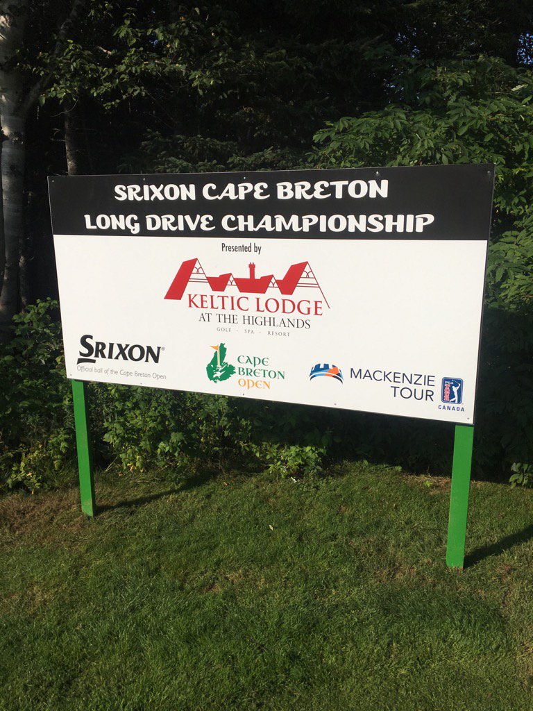 Srixon is  happy to Sponsor the Long Drive Championship! Srixon is the official ball of the @CapeBretonOpen!