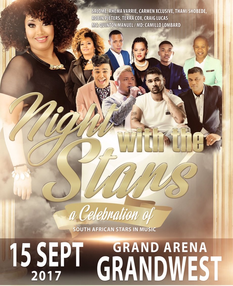Get your tickets from <a href="/Computicket/">Computicket</a> 2see <a href="/KarinKortje2/">Karin Kortje</a> live in concert on 15 September at @GrandWestSA with a host of SA artists on stage!
