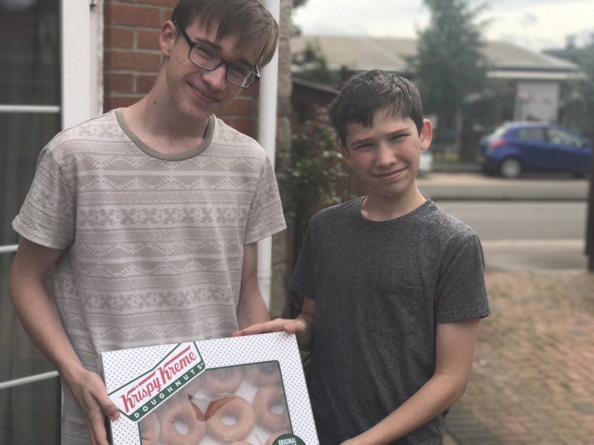 Thanks <a href="/krispykremeUK/">Krispy Kreme UK</a> for making these Americans feel at home in the UK! #tweetvoucher #80yearsofsmiles