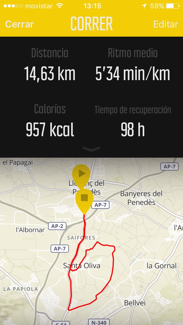 guillemvernet's tweet photo. Comença la festa. Primer entrenu per la #maratobilbao #camesdefusta #calorada https://t.co/JWlkHXRCwO
