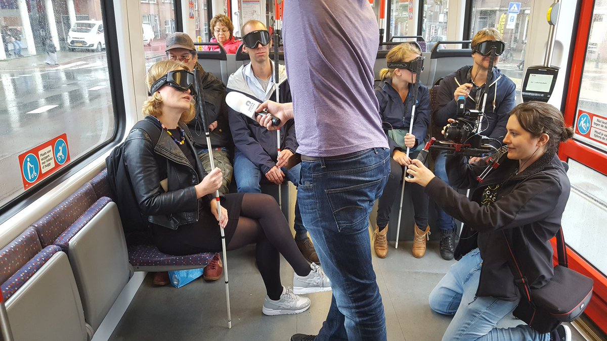 Team blind heeft met horten en stoten de 1e tram bereikt. Dank aan de lieve HTMmedewerkers!