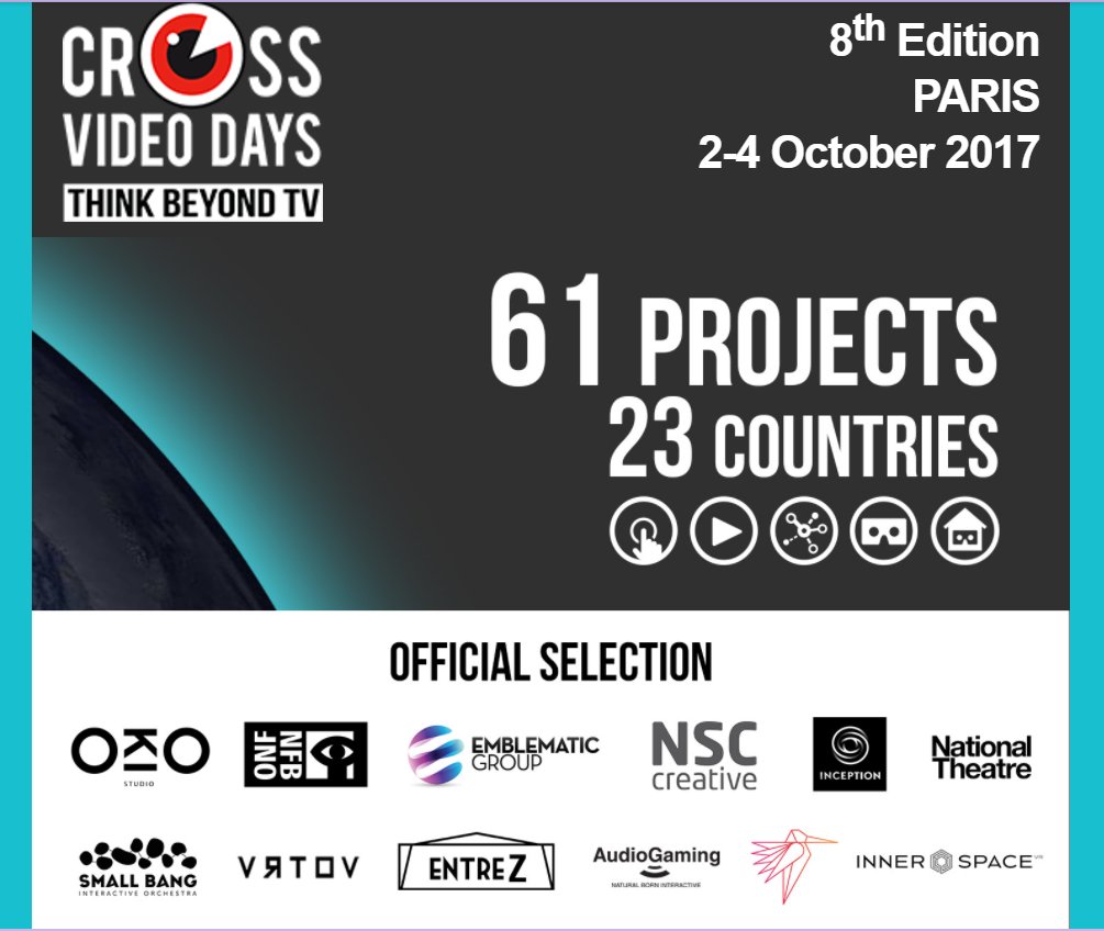 VR_Drama's tweet photo. Meet us @crossvideodays in Paris Oct 2-4 and learn more about or next magical production. So happy we got selected amongst great companies! https://t.co/TfXl1fNtS5
