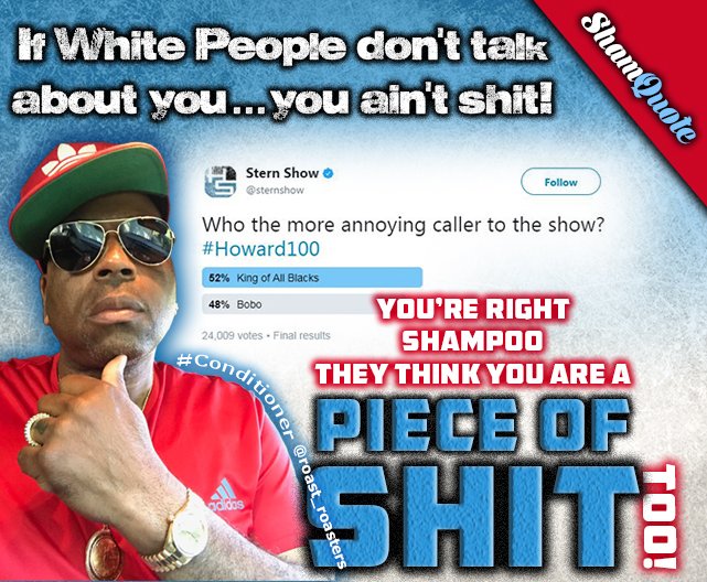 roast_roasters's tweet photo. #WhiteAcceptance #WhiteApproval #SelfLoathingNegro #SternShow #starinthemorning #xxl @asktheking @Shampooheavy @apricotbunny7 @LanskysCorner https://t.co/UE3raXmFOQ