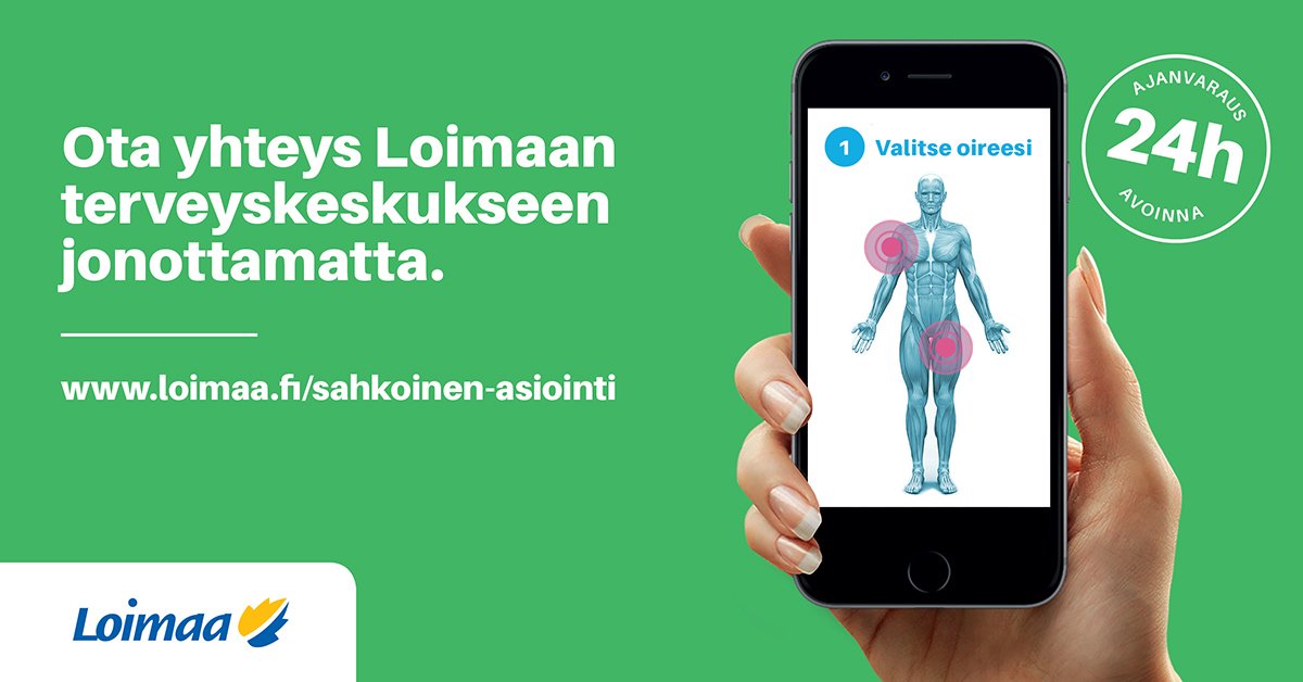 Nyt myös #Loimaa mukana! Ei enää puhelimessa jonottamista!  hta.klinik.fi/terveyspalvelu… #sähköinenhoidontarpeenarviointi #KlinikPro