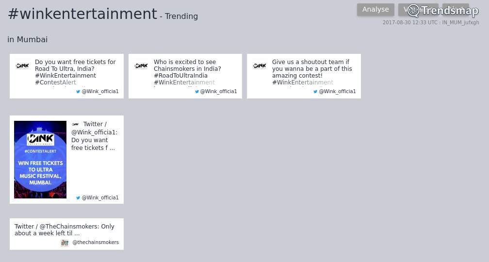 TrendsMumbai's tweet photo. #winkentertainment is now trending in #Mumbai

https://t.co/eF9eTNPsY0 https://t.co/ul3LayKO5R