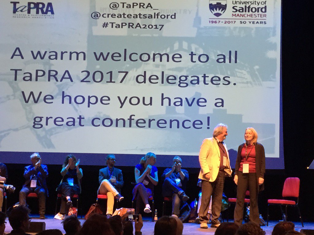 andymlav's tweet photo. Great to see @theatrewarwick Jim Davis pick up the David Bradbury prize for his latest book at #TaPRA2017 https://t.co/Jw7RpQPHhw