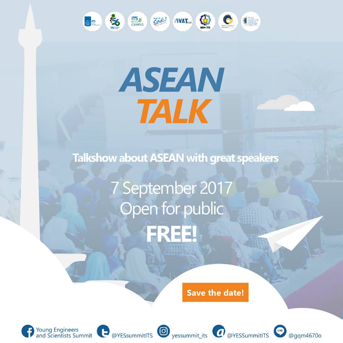[ASEAN TALK]

Come hear and share about ASEAN with advanced speakers.
It's open for PUBLIC &amp; FREE!

Stay tuned for the registration!