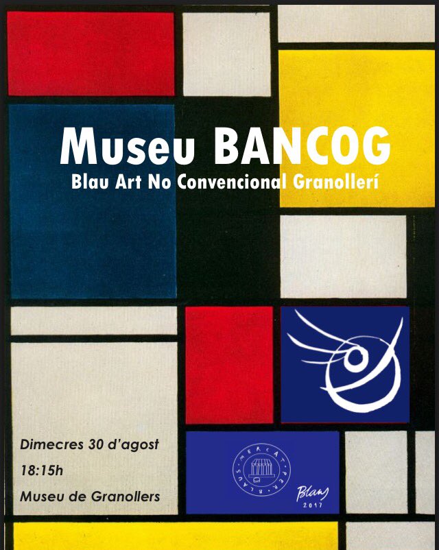 Blautonics's tweet photo. Ho estem deixant tot a punt. La història de l'art mai havia estat tan blava. T'ho perdràs? #fmbib #posemelto @blausgranollers 🎨 https://t.co/GOPJAtXeX4