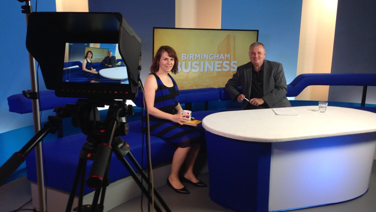 carljones1's tweet photo. Great morning shooting @madeinbhamtv business show - from export to construction, the arts, hi-tech health, and haulage. Sunday 7pm https://t.co/u3rmhRmDA9