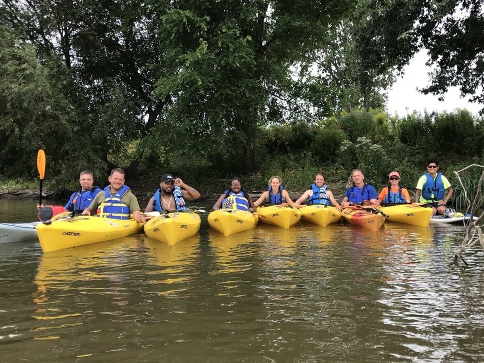 pushbluewny's tweet photo. Here we are enjoying our time learning about the value of waterways and the important way they play a role in the … https://t.co/0XLxfppwMA https://t.co/hnmCw6JpyS