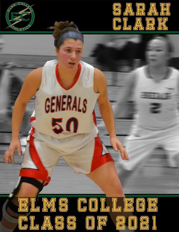 ElmsBlazersWBB's tweet photo. Our second #welcomewednesday goes to our 5'7 powerhouse post from Weare,NH Sarah Clark! #defensivestopper #chargetaker @ElmsBlazers https://t.co/alH0ObZEfj