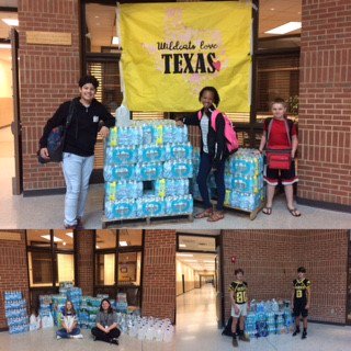 rhmsblackgold's tweet photo. We are collecting water, diapers, and baby formula 'til Friday for #Texas What a generous community!  @RichmondHillMS @BryanCoSchools https://t.co/cW8ii0GmUt