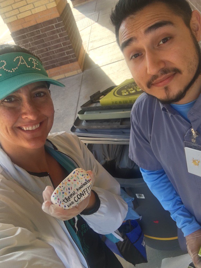 hobin_charmaine's tweet photo. While cleaning up @RAEinKaty, our Head Custodian, Alan, found this rock. #raeinkaty #katyisd folks rock😉 https://t.co/RqJc18CR6b