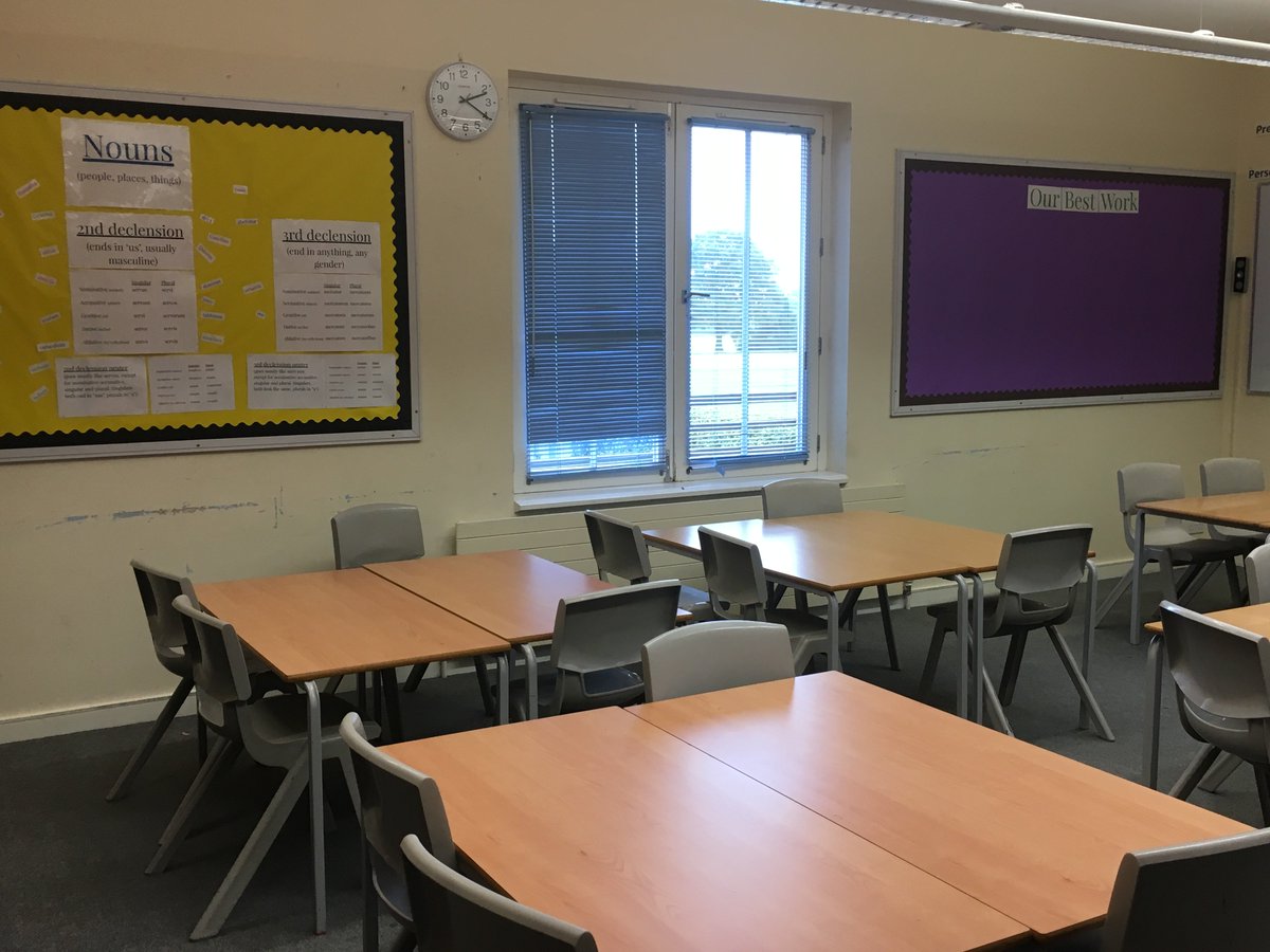 Classroom all ready for the new year. Can't wait! #amoamasamat