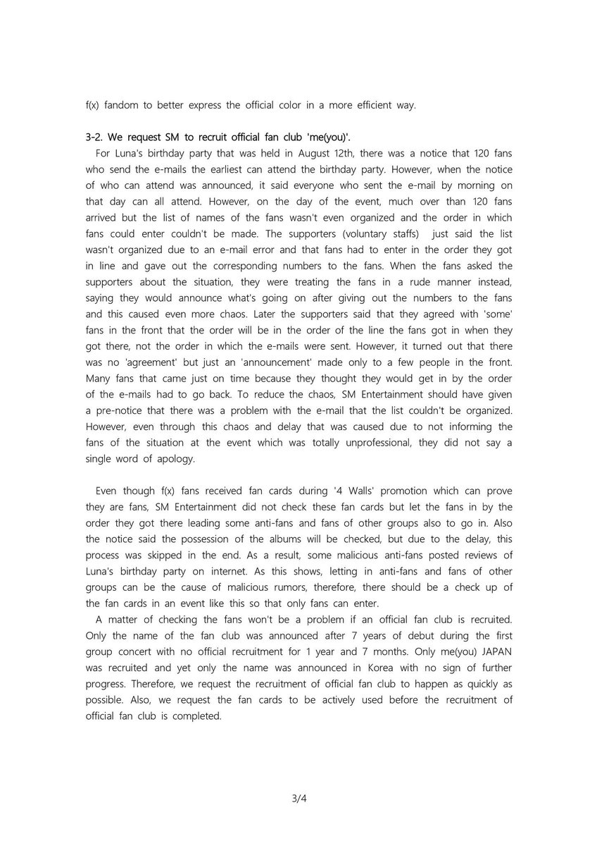 translatefxdata's tweet photo. Statement Requesting Better Treatment of f(x)
#스엠_에프엑스_대우_해명해
#justice_for_fx_and_meu
rt and share with the hashtags🤘 https://t.co/81eGEjZCcX