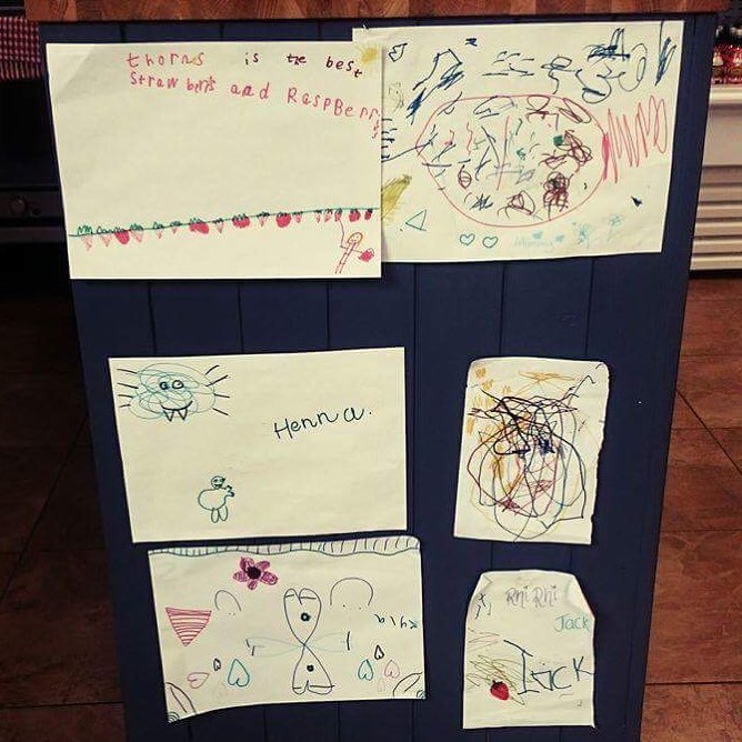Our lovely mini #customers who do beautiful #artwork for the #farmshop.
