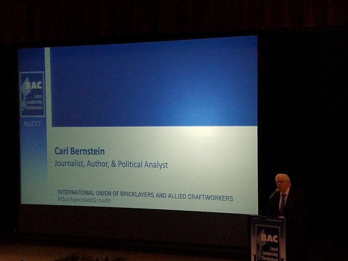 IMI_Minnesota's tweet photo. Watergate reporter Carl Bernstein talking about journalism "The best obtainable version of the truth" at #LLC17 where #OurAgendaIsGrowth https://t.co/mNatpHHrYQ