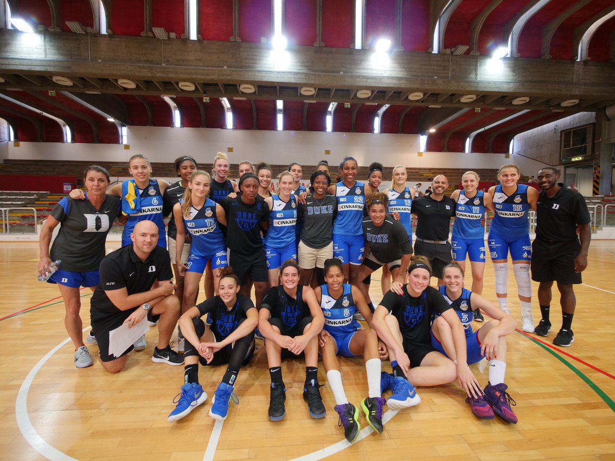 DukeAlumni's tweet photo. .@DukeWBB wins two of three games, wraps up a trip to remember in Italy  🇮🇹😈🏀 https://t.co/MAvSQZXiyl #GoDuke #DWBinItaly #ForeverDuke https://t.co/Pgz9c1DUCj