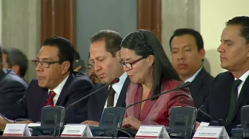 PresidenciaMX's tweet photo. Toma la palabra Angélica Garnica Sosa, representante de la Sociedad Civil e Invitada Permanente en el Consejo Nacional de Seguridad Pública. https://t.co/znX2C1UjOs