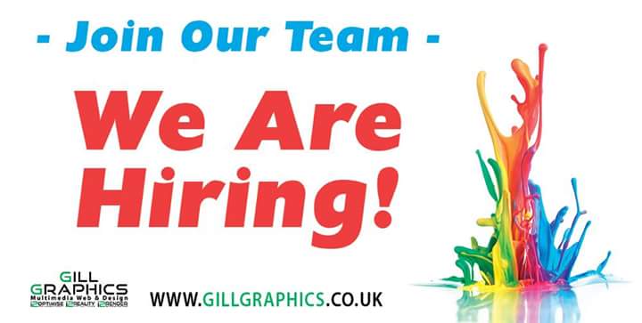 OfficialPaulG's tweet image. looking for a new member to join my team. Email recruitment@gillgraphics.co.uk #graphicdesignjob #webdesignjob #halifaxjobs #Calderdale