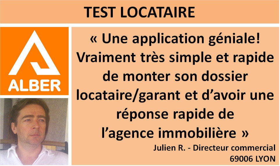 ALBER_app's tweet image. #immobilier #startup Une application géniale!
Vraiment très simple et rapide de monter son dossier locataire/garant et ... @ALBER_app