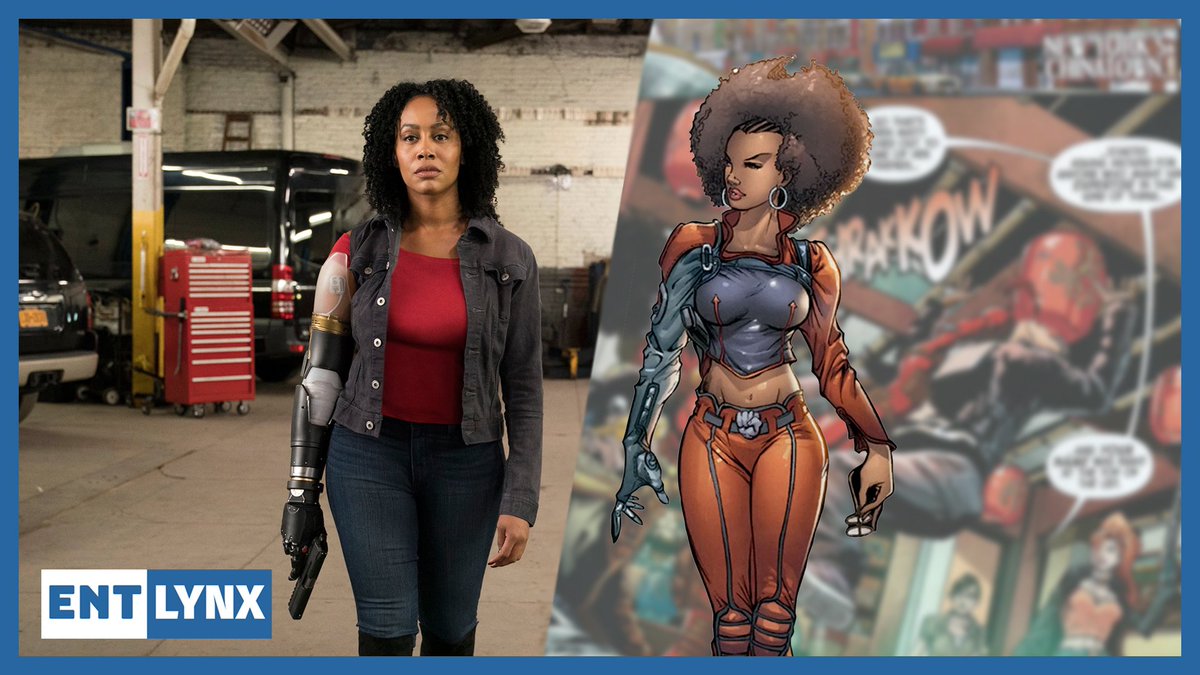 EntertainLynx's tweet photo. #MistyKnight (FINALLY) sporting her robotic arm (as seen in the comics) in Season 2 of #Marvel / #Netflix #LukeCage.
#ENTLynx https://t.co/MfRNyYtKeq