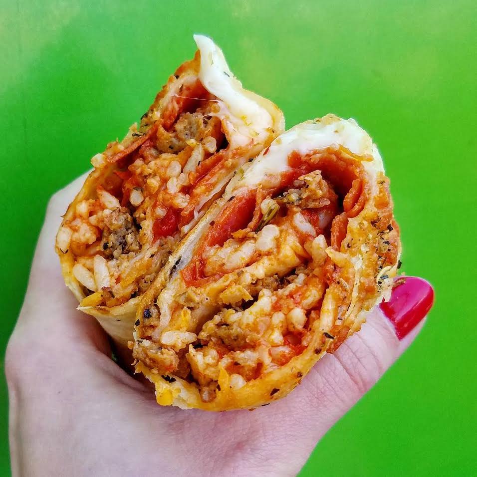 GreenMill's tweet photo. People are loving the #Pizzarito at the @mnstatefair! Check our Instagram for more deliciousness: https://t.co/wnsKhOQSqb https://t.co/OrNEJlIzRG