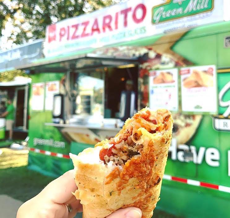 GreenMill's tweet photo. People are loving the #Pizzarito at the @mnstatefair! Check our Instagram for more deliciousness: https://t.co/wnsKhOQSqb https://t.co/OrNEJlIzRG