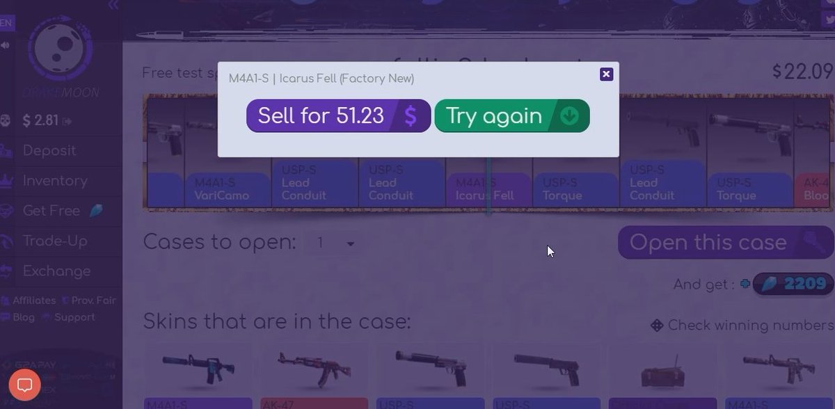 KleverSingh's tweet photo. #DrakeMoonDrop @DrakeMoon
Just Got m4a1-s Icarus Fell Fn From My own Case(22$)
Case Link-https://t.co/RtfzOM0Nvf
Affi Code-Mrpin2
thanks :D https://t.co/GbXb6SgCzI