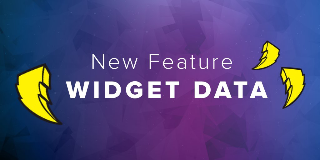 StreamElements on Twitter "New feature alert Widget Data. Use it to