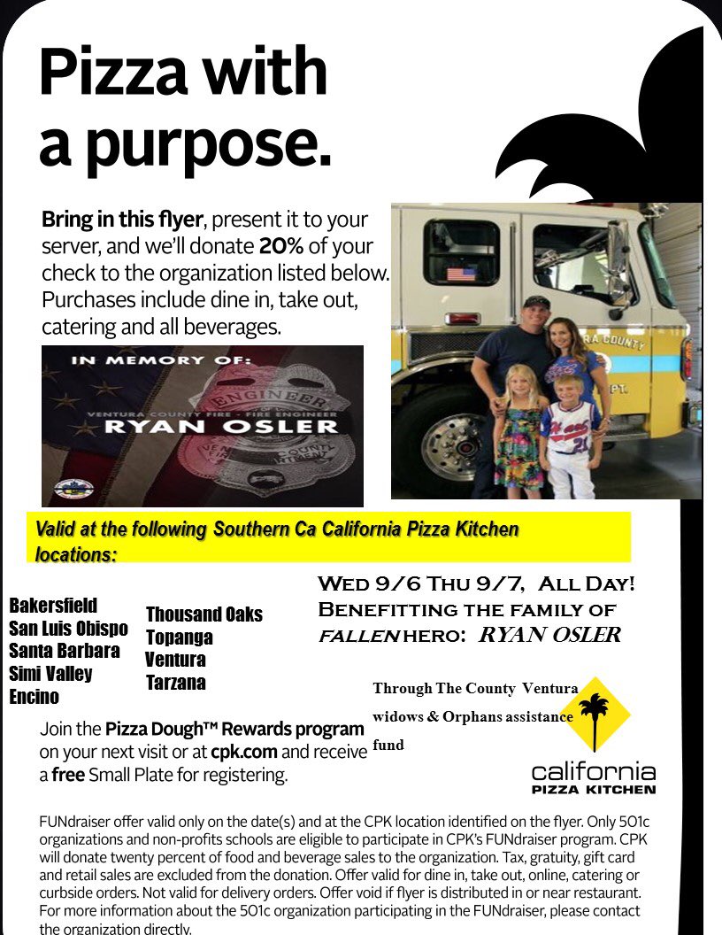 Vcfd Pio On Twitter California Pizza Kitchen In Simi Valley Has