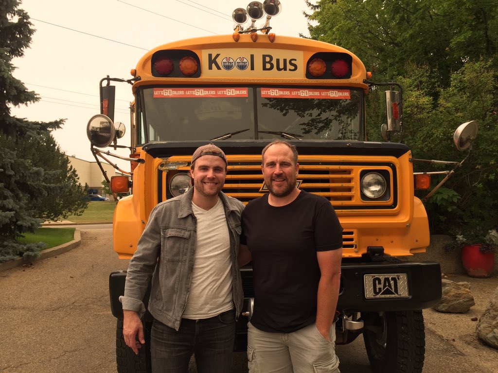 ChrisScheetz's tweet photo. Finally got #YEG's @AdamGregorySong on the #Scheetz Kool Bus. Watch the fun ride at https://t.co/EJTfF98J6I @CISNCountry https://t.co/MX7T7zvCwr