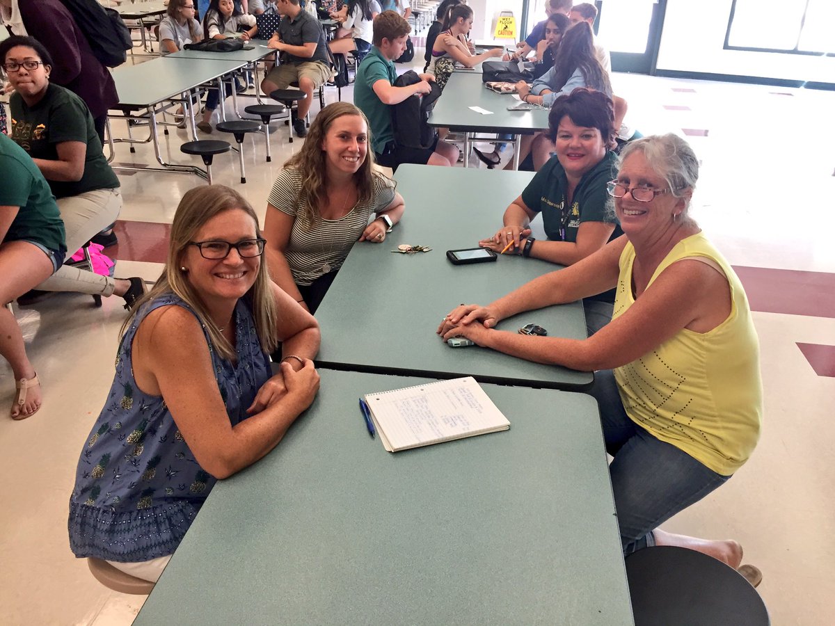 delandhighlead's tweet photo. First SGA meeting of the year with members, SGA sponsors and class sponsors. Looking forward to an exciting year. 💚💛🐾 https://t.co/ha66wueQCo