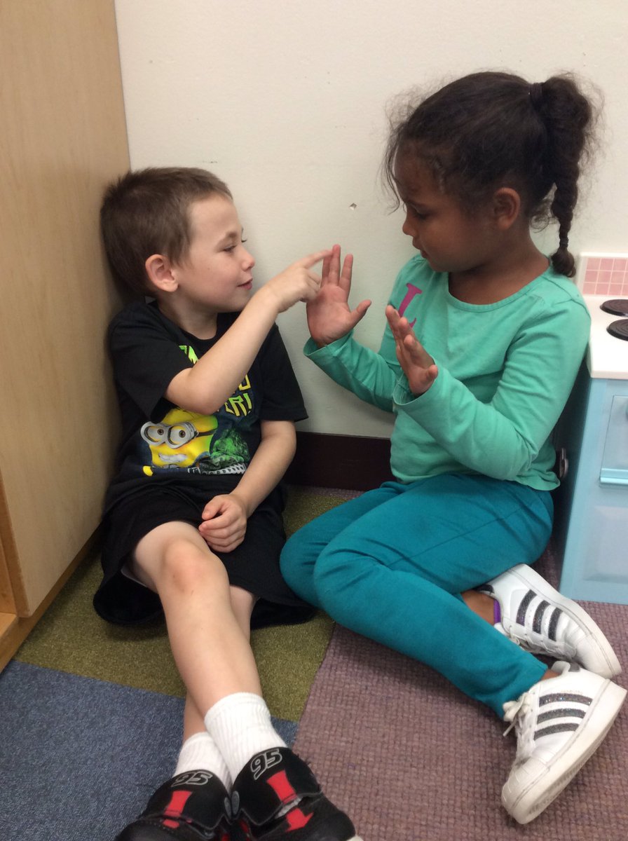 MrsBurlisonCRE's tweet photo. Counting with a friend, @DerbyDragons are enjoying @everydaymath! #gotcha #fingercounting #kinderfun https://t.co/0O9mrgz64G