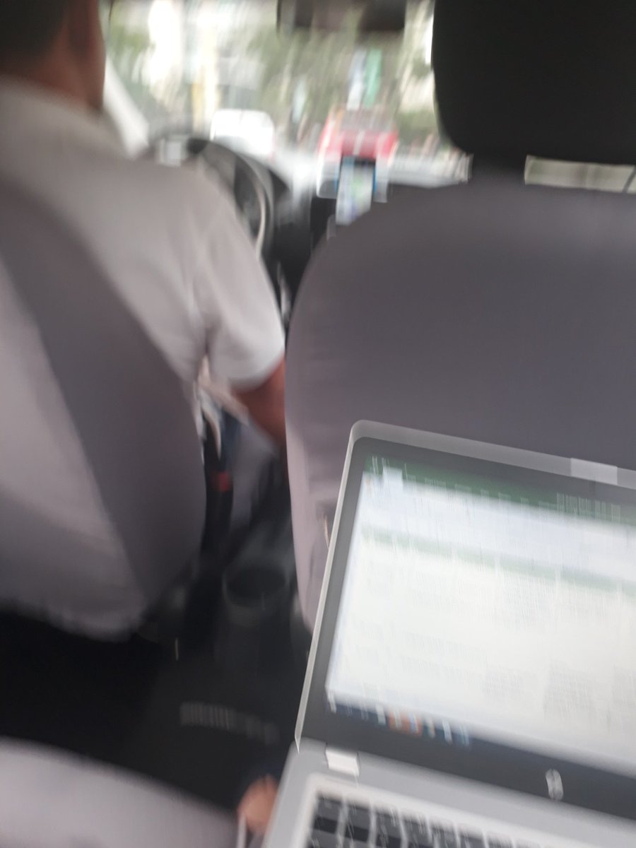 charmikachu's tweet photo. Yey #UBERisBACK .Working while stuck in traffic. Only with @Uber_PH i feel safe taking out my laptop. Not even Grab sorry ๐ฃ https://t.co/9HcmjBoX8W