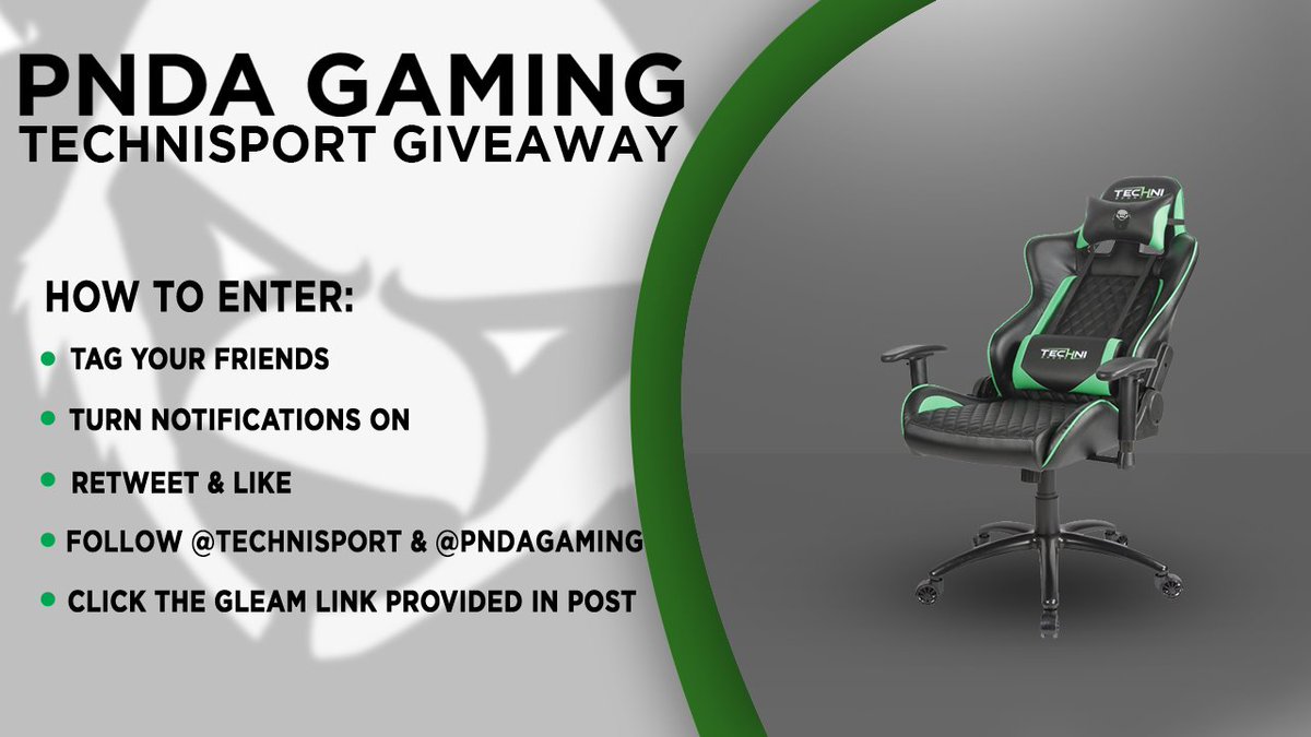 PndaGaming's tweet image. Pnda Gaming TechniSport Chair #Giveaway
-Tag your Friends
-RT and Like
-Follow @PndaGaming @TechniSport 
Click Here: adpow.com/c/246