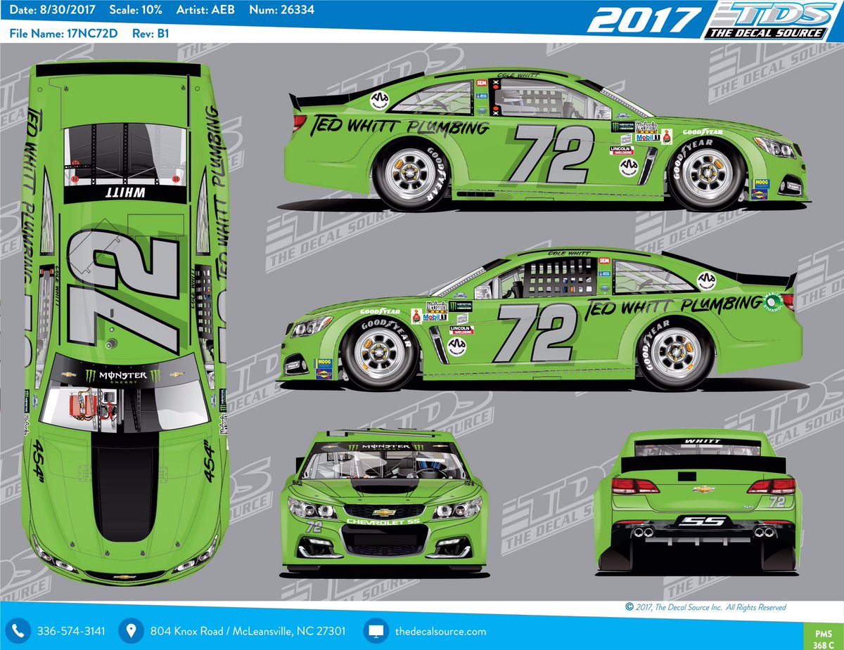 TriStarRaceTeam's tweet photo. Check it out 👇! @ColeWhitt honoring his grandpa w/ throwback scheme @TooToughToTame https://t.co/KszlP5Jdjv