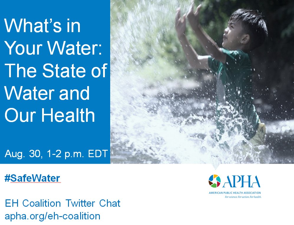 NACCHOalerts's tweet photo. Today at 1pm ET: #SafeWater Twitter Chat is happening! Follow @PublicHealth to discuss #waterquality, #waterpreparedness and more… https://t.co/k3EC1DMX4E