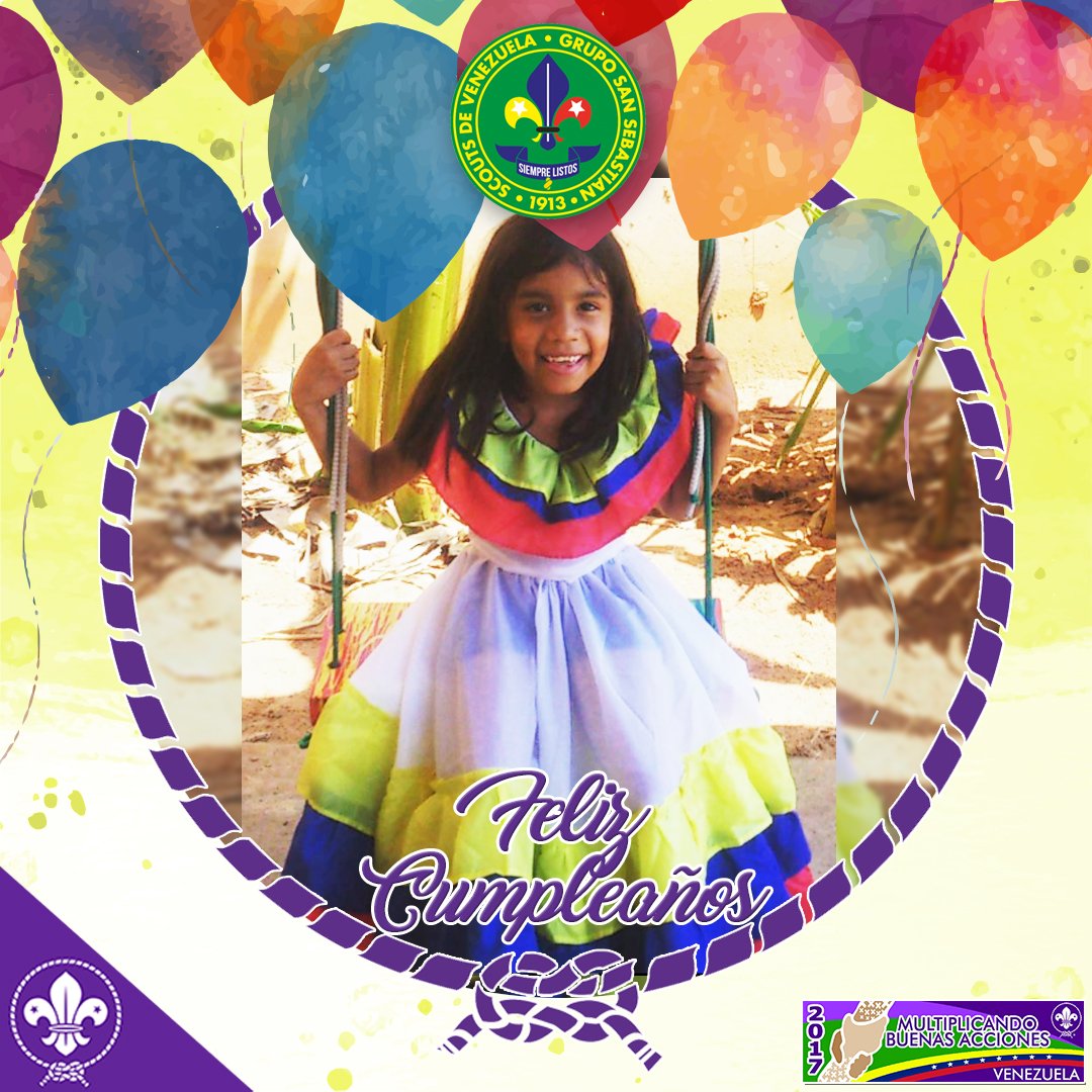 GsSanSebastian's tweet photo. Feliz cumpleaños a la cachorra Ivana Noguera, de parte de todo el grupo scout San Sebastian! #FelizCumpleaños #ScoutsanSebastian #Scouts https://t.co/ViBkJHhb3X