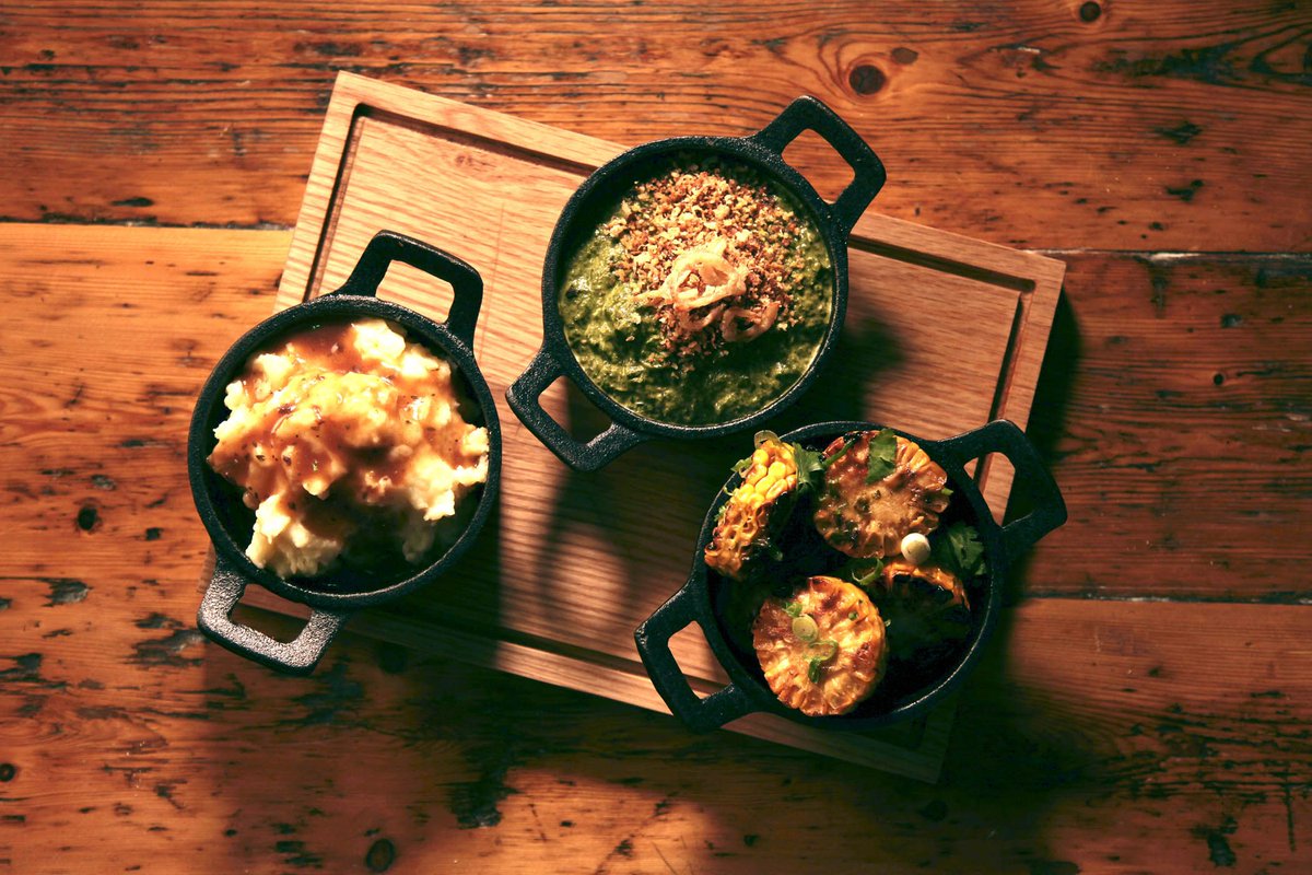 holysmokecork's tweet photo. What makes a #BBQ dish complete? A perfect side! We've got you covered #bonemarrowmash #creamedspinach #charredcorn #cornbread #foodie https://t.co/MpJSiYMEpA